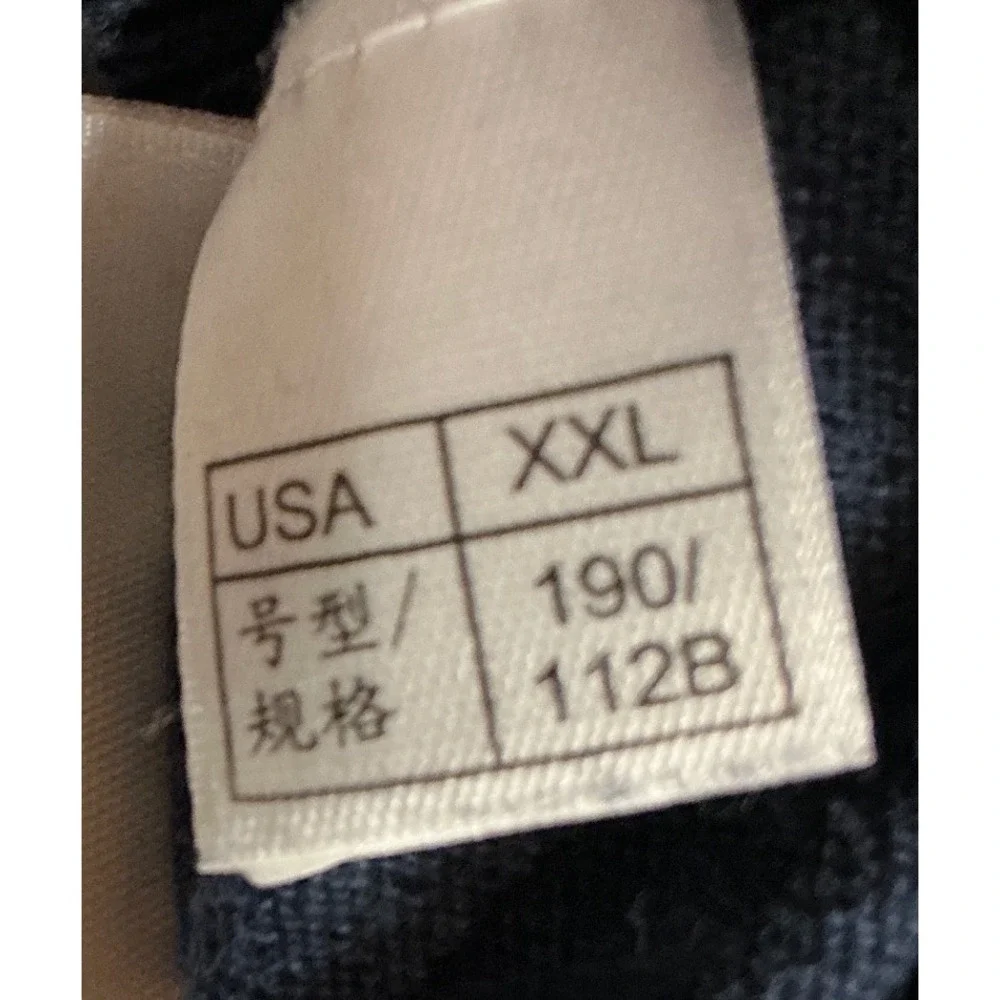 Brooks‎ Brothers Sweater Silk Cotton Color Block Blue XXL Italian Yarn Mens